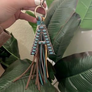 Tipi Western Fringe Keychain